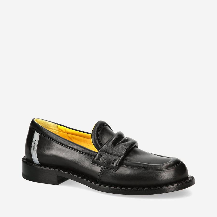 Premiata Mocassini Deb M6667B in nappa Black Friday Prezzi