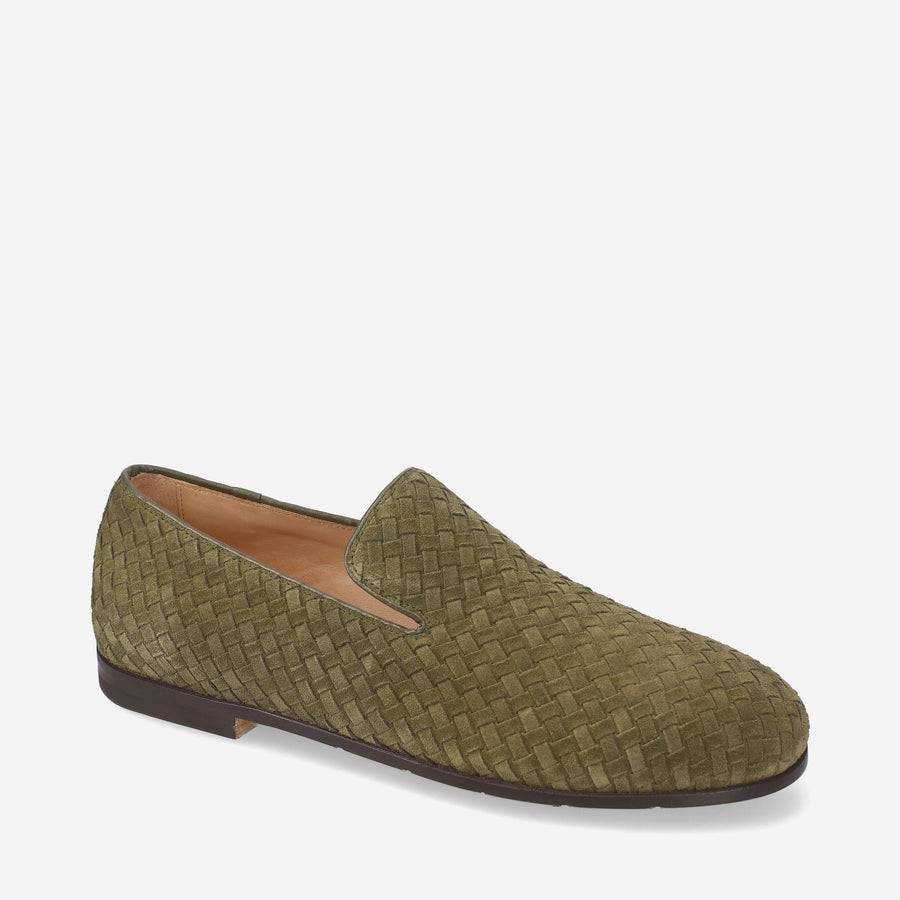 Premiata Slip-on Arden 32154G in camoscio intrecciato Soddisfazione Garantita