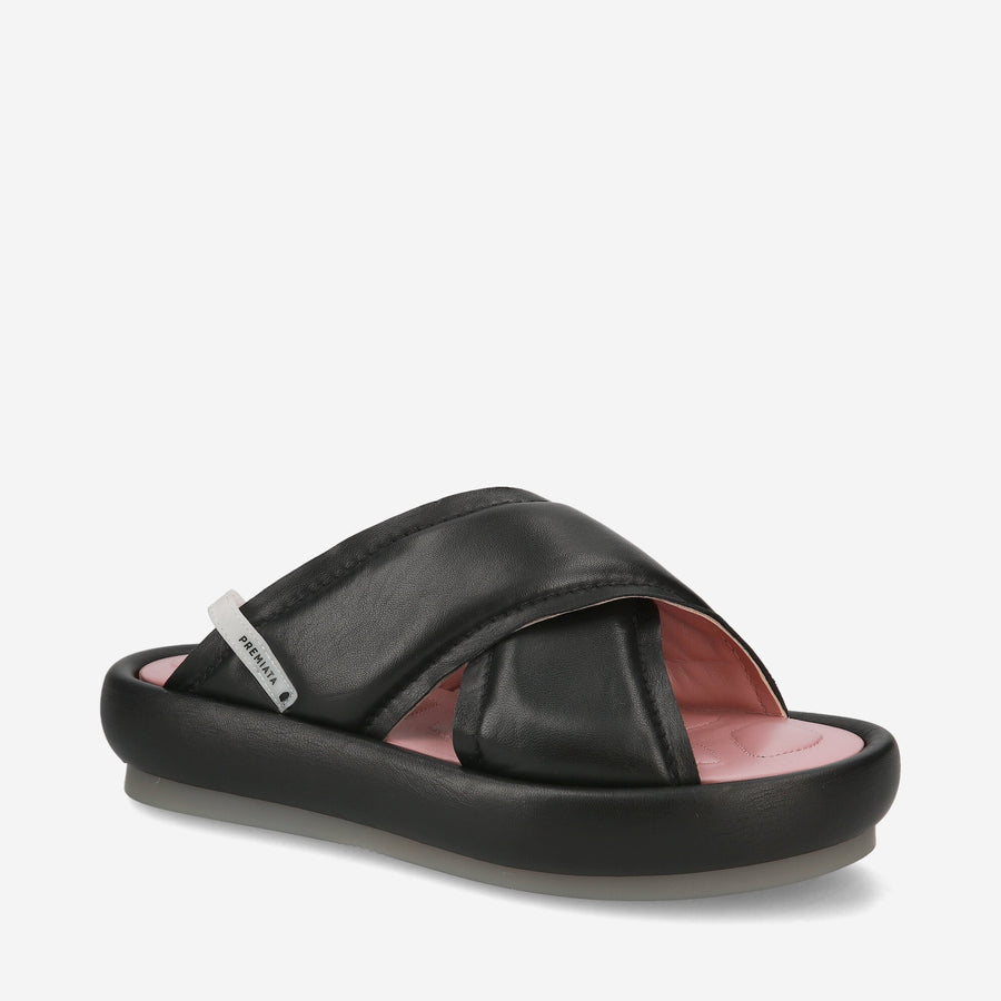 Premiata Sandali soft M6726A con zeppa in nappa imbottita Offerta settimanale