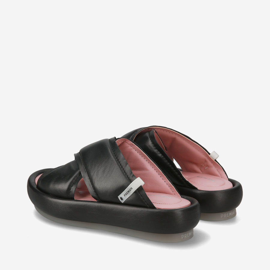 Premiata Sandali soft M6726A con zeppa in nappa imbottita Offerta settimanale
