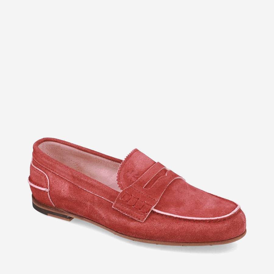 Premiata Mocassini M6780B in suede cardinale Solo un giorno rimasto