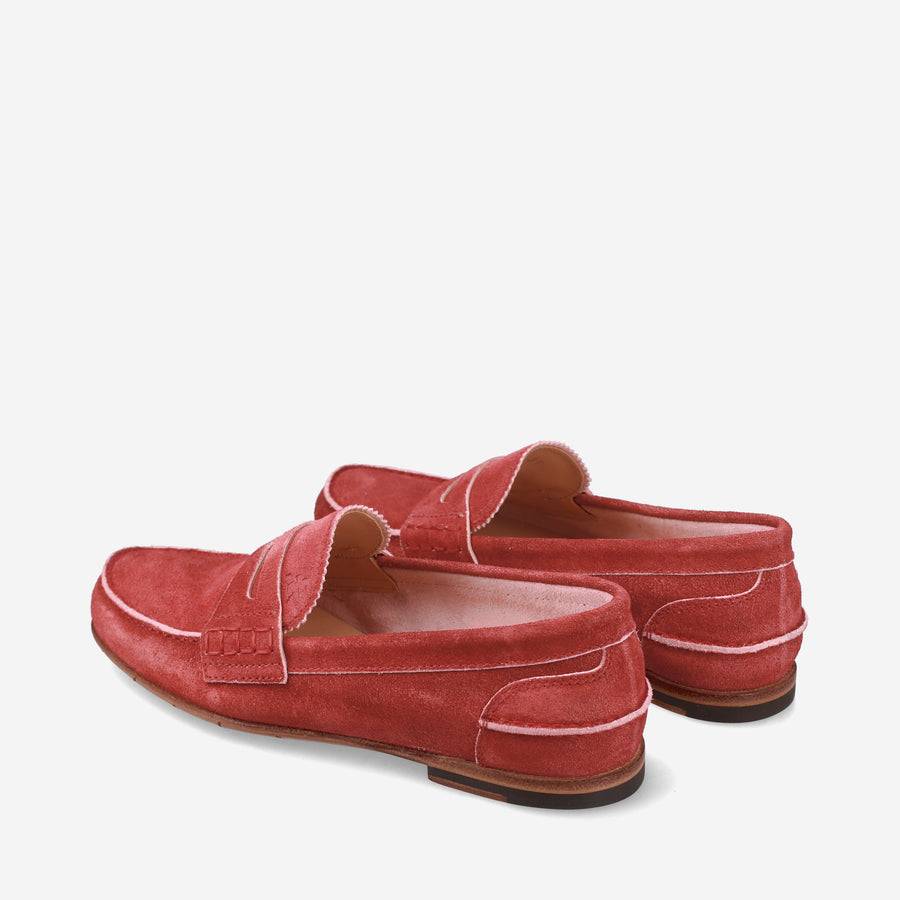 Premiata Mocassini M6780B in suede cardinale Solo un giorno rimasto