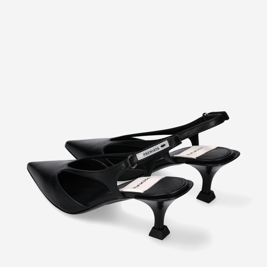 Premiata Décolleté slingback M6425A in vitello Nuovo