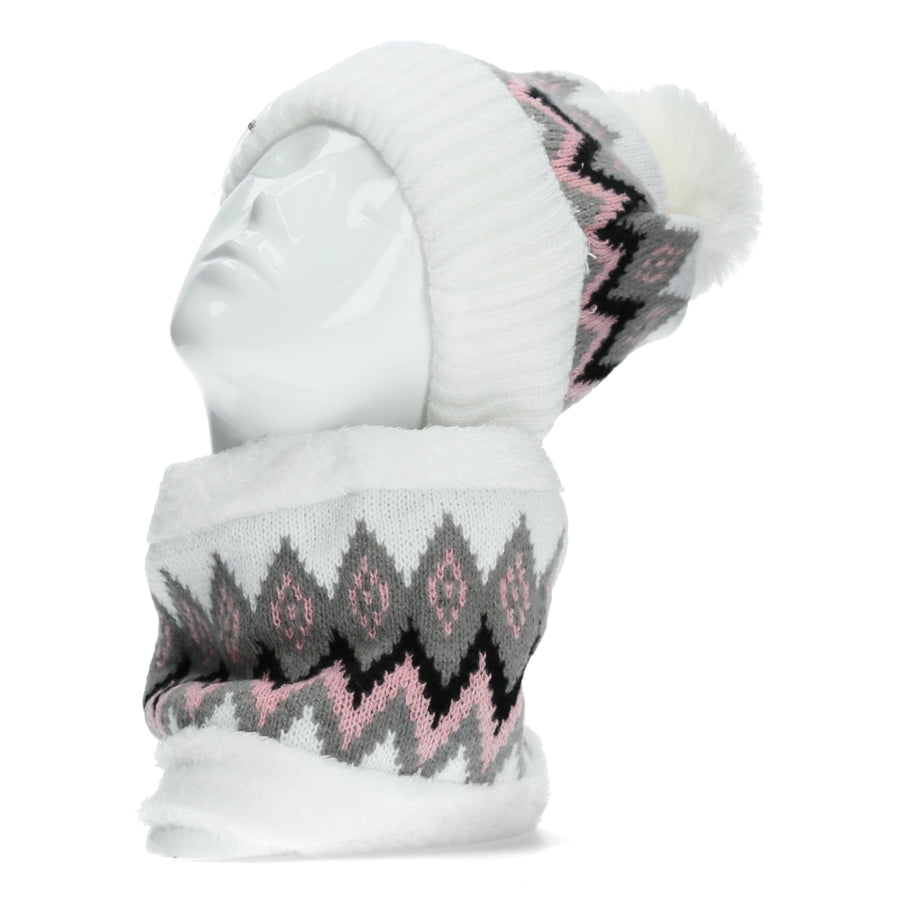 Scarpe Vita Duo Bonnet et cache cou blanc à motifs Affare Del Giorno
