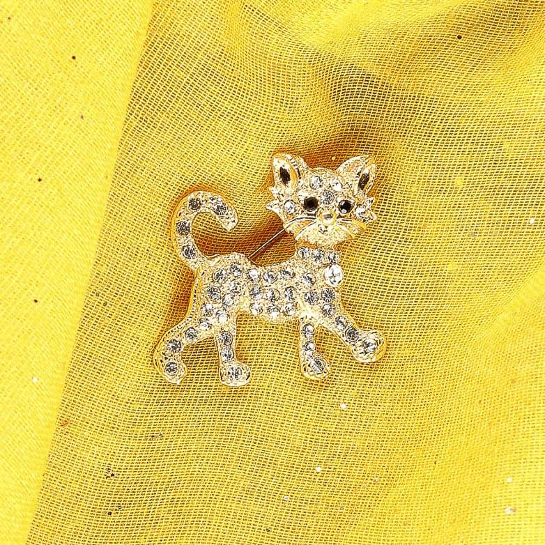 Scarpe Vita Bijou broche Chaton Trasporto libero internazionale