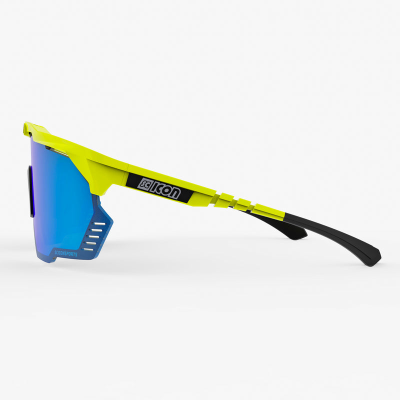 Scicon Aeroshade Kunken Occhiali Ciclismo Giallo Fluo/Blu Online