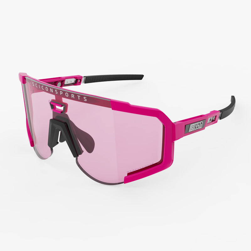 Scicon Occhiali Sportivi Aeroscope Rosa Fluo/Blu Saldi Di Fabbrica