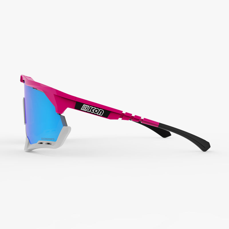 Scicon Aeroshade XL Occhiali Ciclismo Rosa Fluo/Blu I Più Venduti