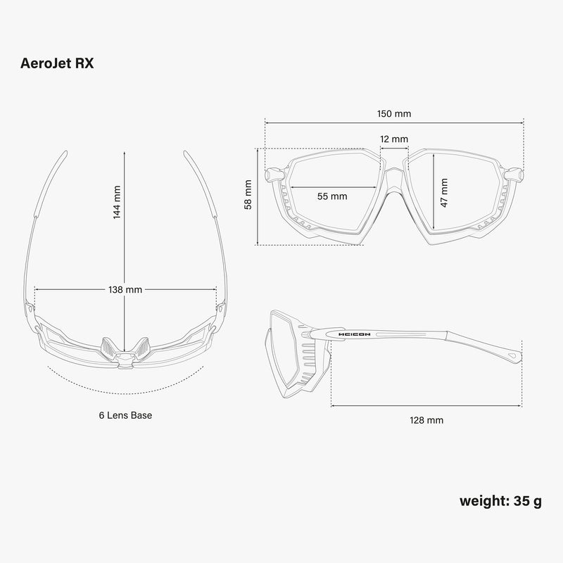 Scicon Aerojet Occhiale da vista per Ciclismo Bianco 2025