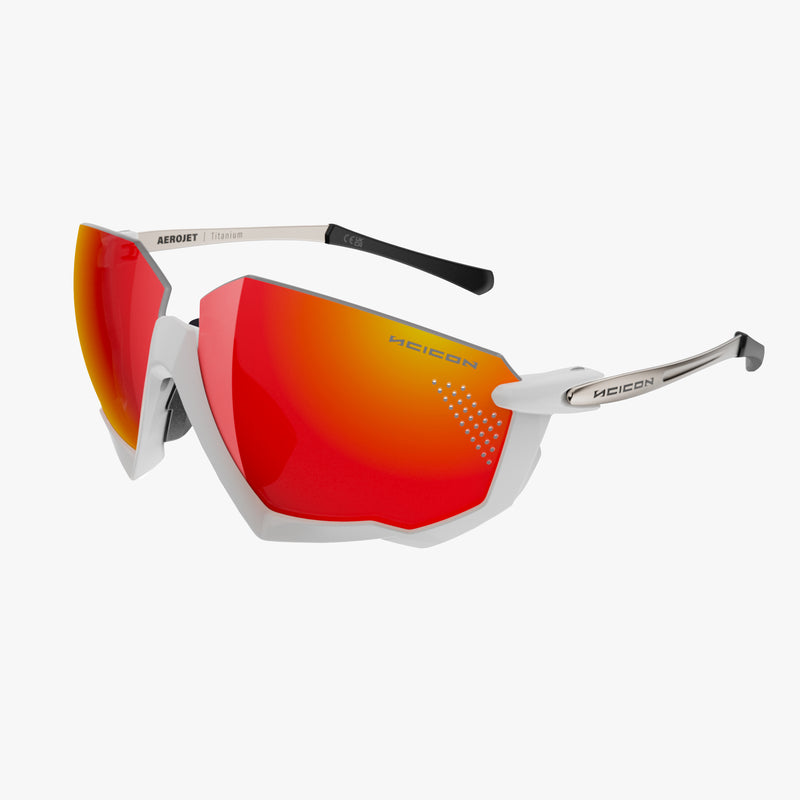 Scicon Aerojet Occhiali Ciclismo Bianco/Rosso Saldi