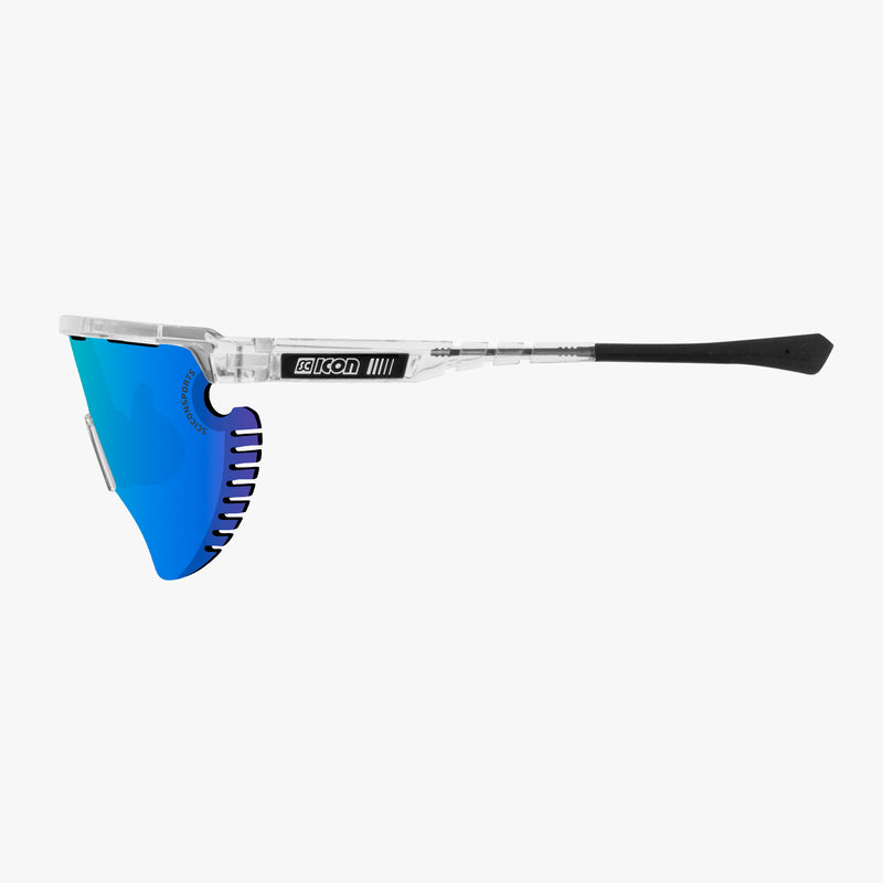 Scicon Occhiali Sportivi Aerowing Lamon Cristallo/Lente Blu Consegna Veloce