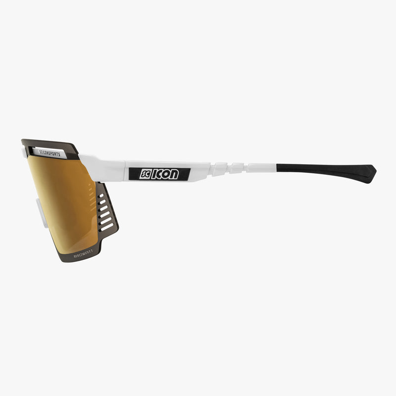 Scicon Aerowatt Occhiali Sportivi Bianco/Bronzo Convenienza