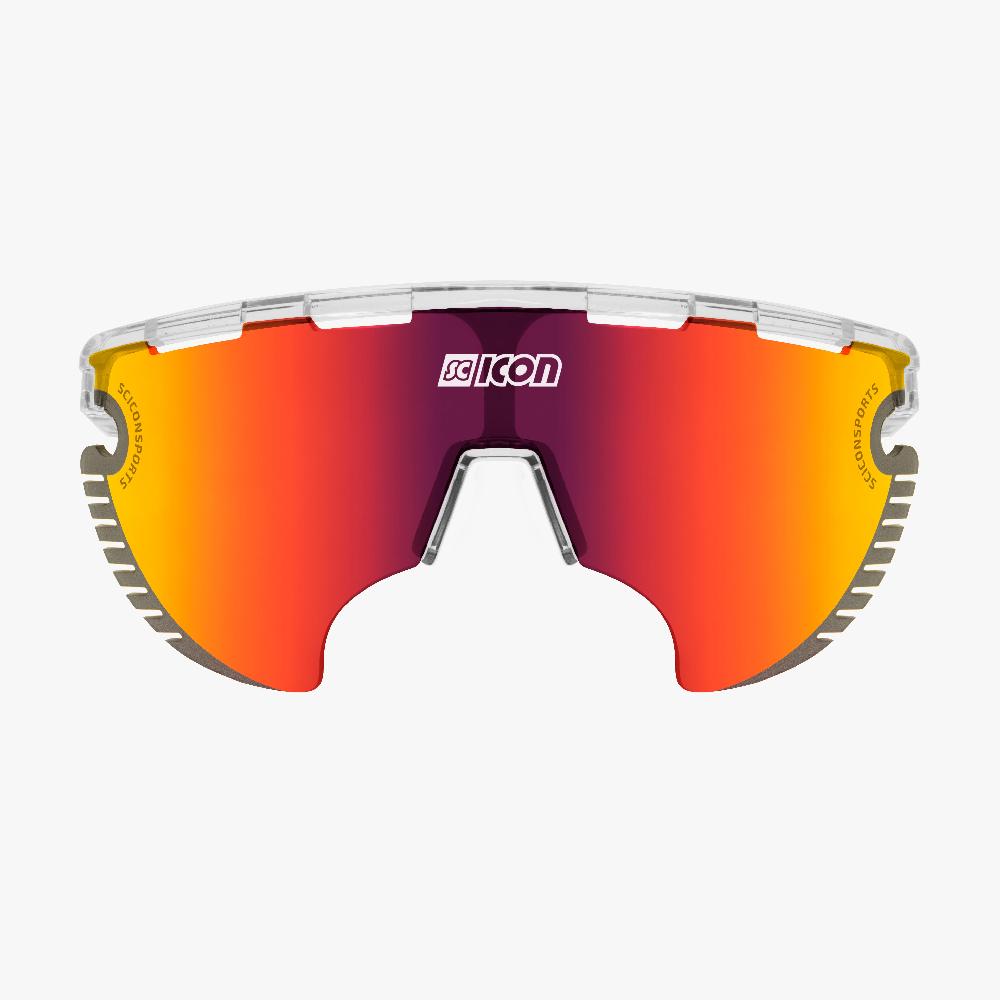 Scicon Occhiali Aerowing Lamon Cristallo/Lente Rossa Specchiata Outlet