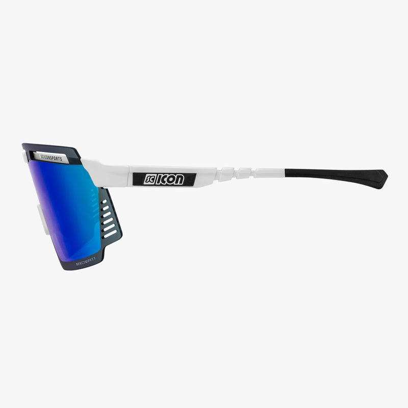 Scicon Aerowatt Occhiali Sportivi Bianco/Blu Italy