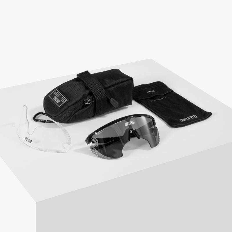 Scicon Occhiali Sportivi Aerowing Lamon Neri/Lente Argento Specchiata Vendita