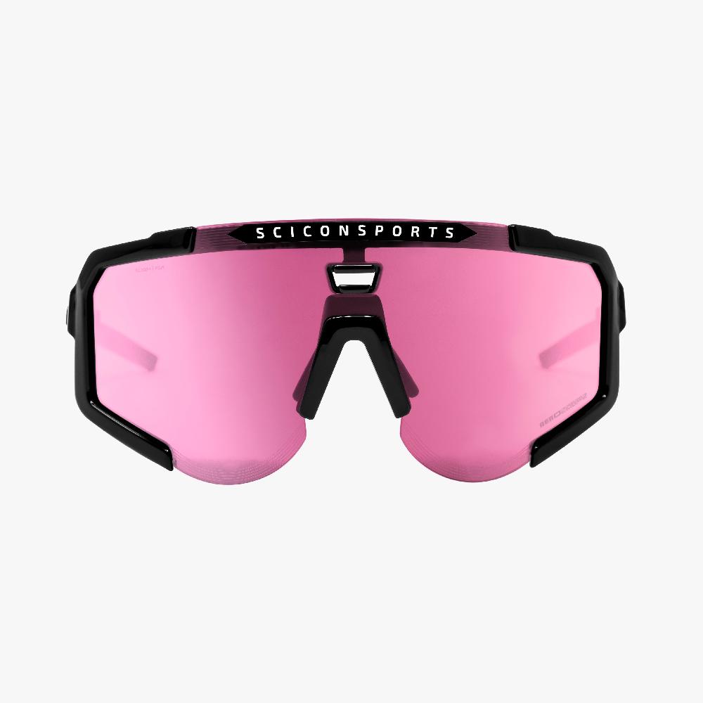 Scicon Occhiali Sportivi Aeroscope Nero/Rosa Spedizione Gratuita