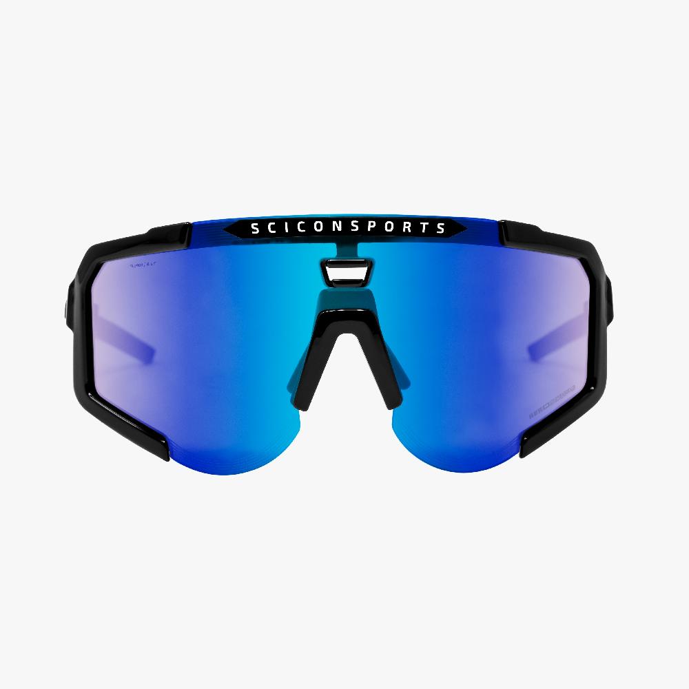 Scicon Occhiali Sportivi Aeroscope Nero/Blu Consegna Veloce