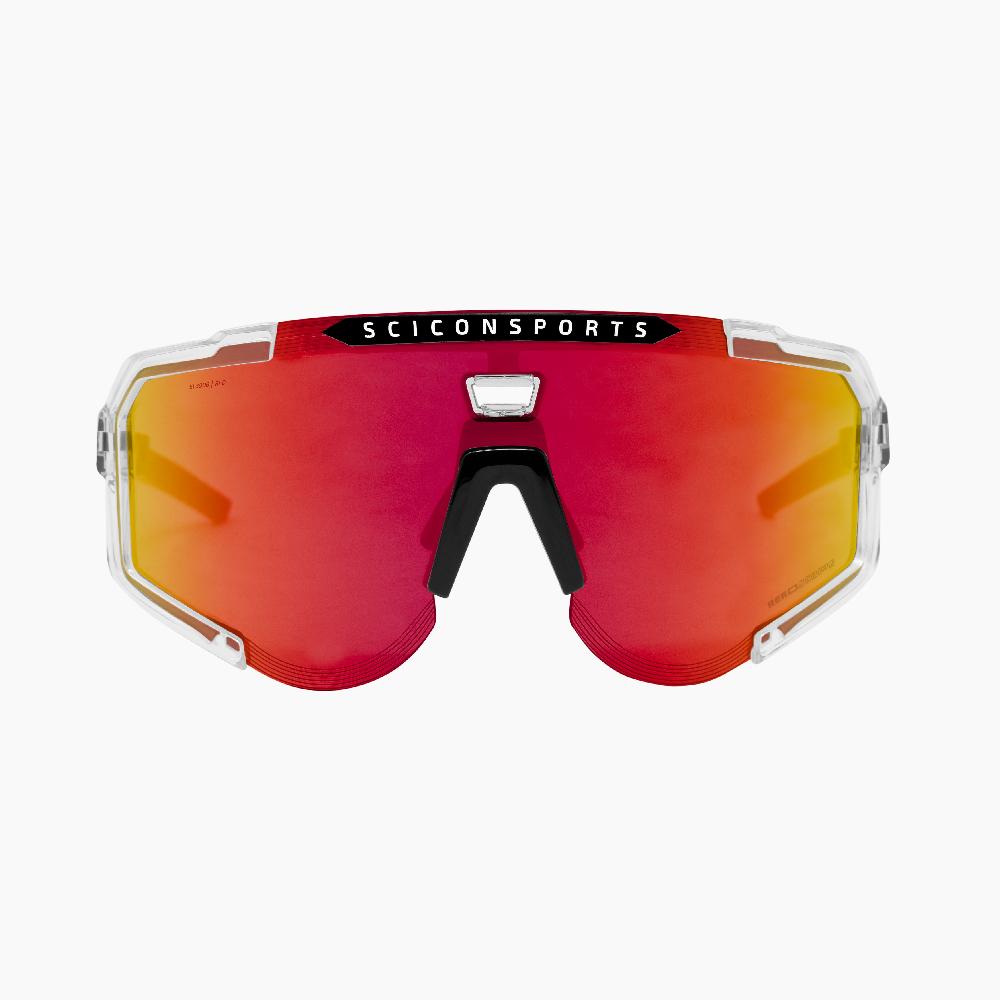 Scicon Occhiali Sportivi Aeroscope Cristallo/Rosso Affare Del Giorno