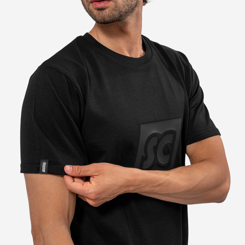 Scicon Maglietta Monogram SC Nera Sostegno trimestrale