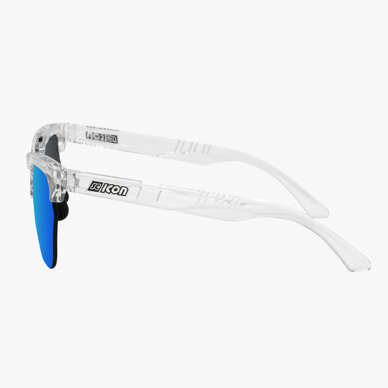 Scicon Occhiali da sole Gravel Cristallo Lenti Blu Specchiate Enormi sconti