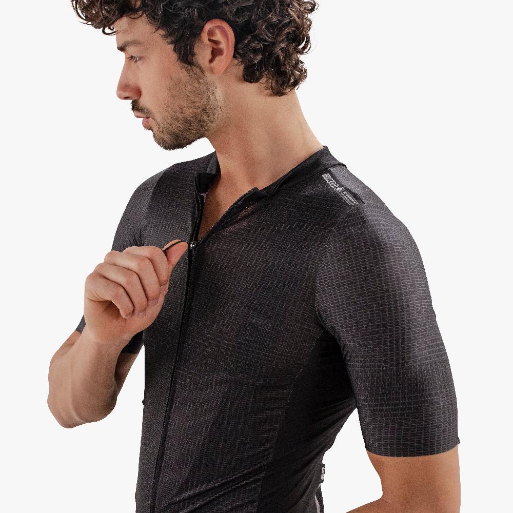 Scicon Maglia Ciclismo 9.5- X-Over Nera Spedizione Gratuita