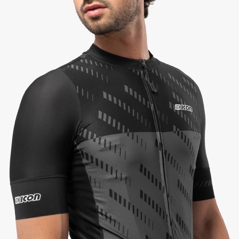 Scicon Maglia Ciclismo X-Over Reflex Nera/Antracite Convenienza