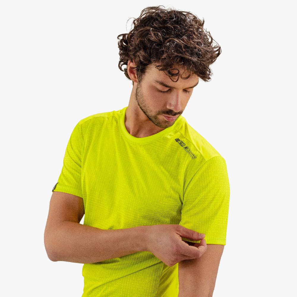 Scicon T-shirt Tecnica X-Over Gialla Fluorescente Vendite Flash