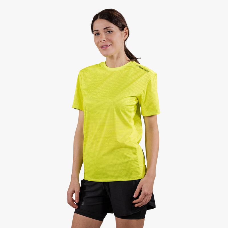 Scicon T-shirt Tecnica X-Over Gialla Fluorescente Vendite Flash