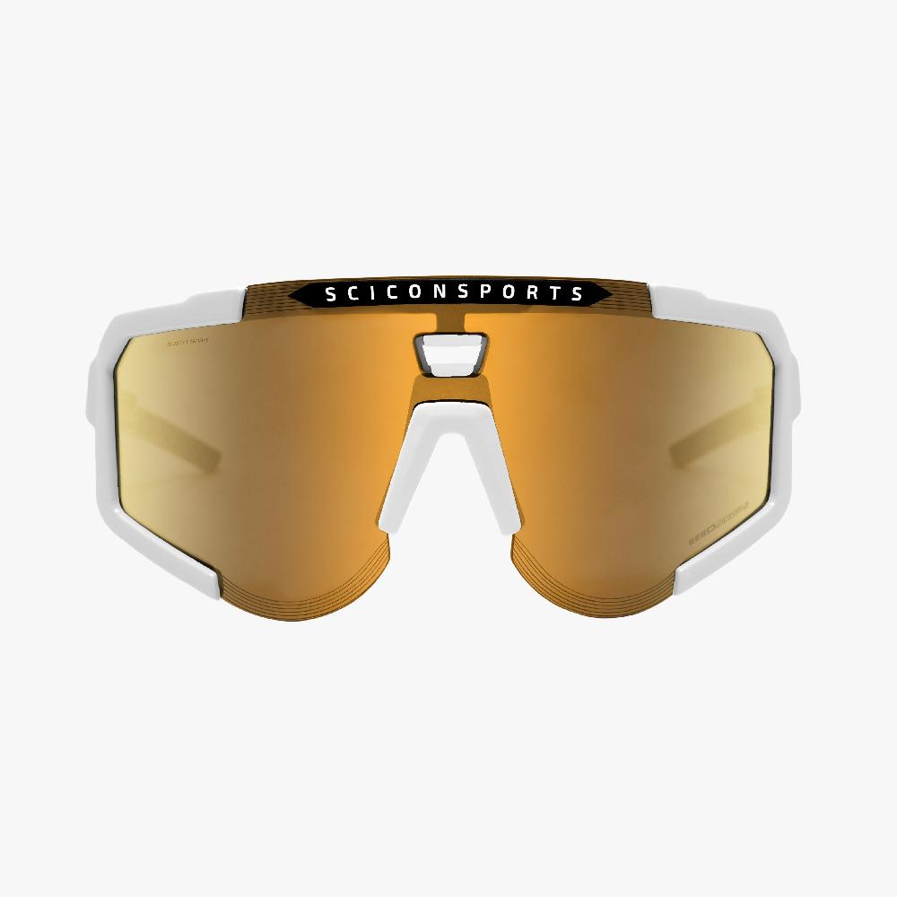 Scicon Occhiali Sportivi Aeroscope Bianco/Bronzo Nuova