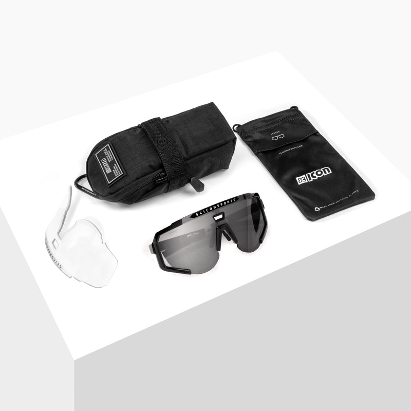 Scicon Occhiali Sportivi Aeroscope Nero/Argento Moda