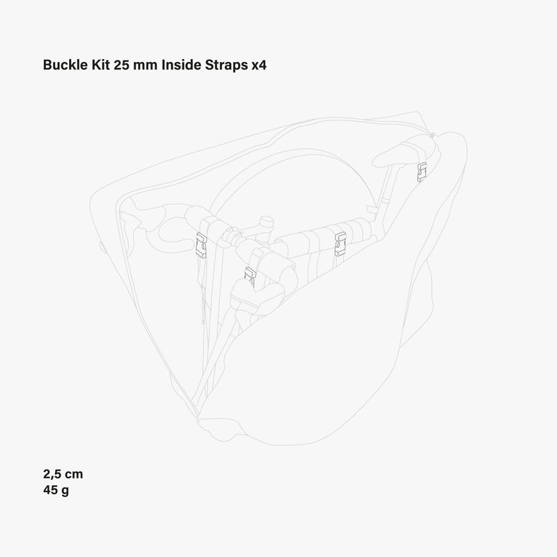 Scicon Fibbia 25 mm cinghia borsa Aerocomfort 3.0 Enormi risparmi