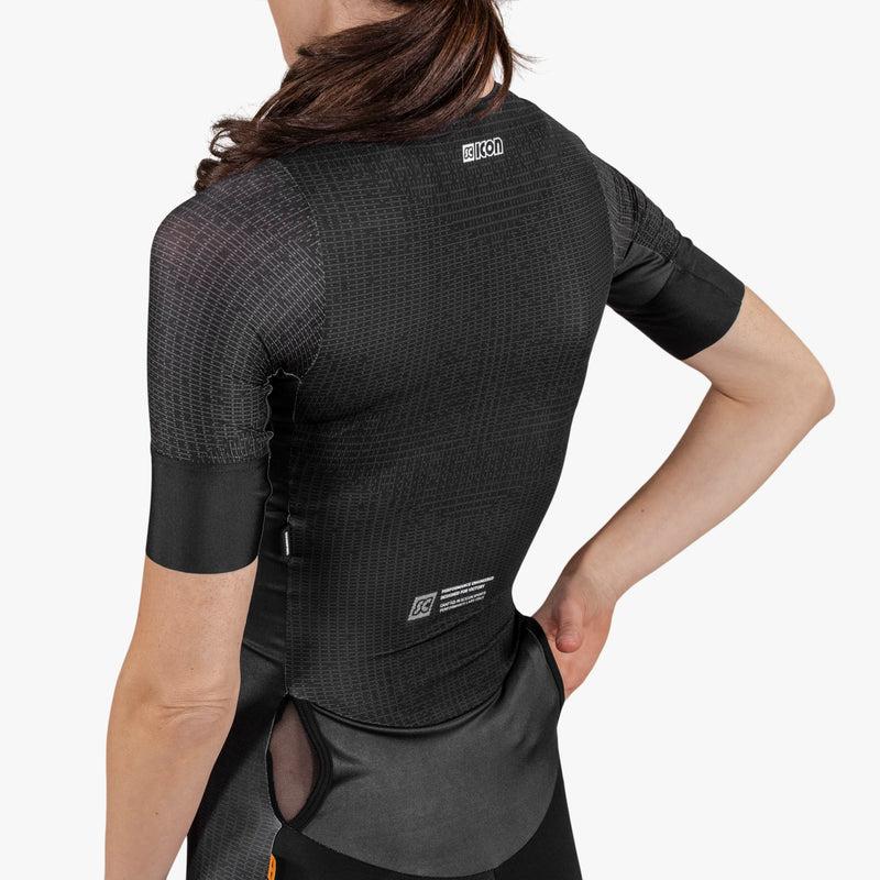 Scicon Body da Triathlon maniche corte donna Nero Only for today