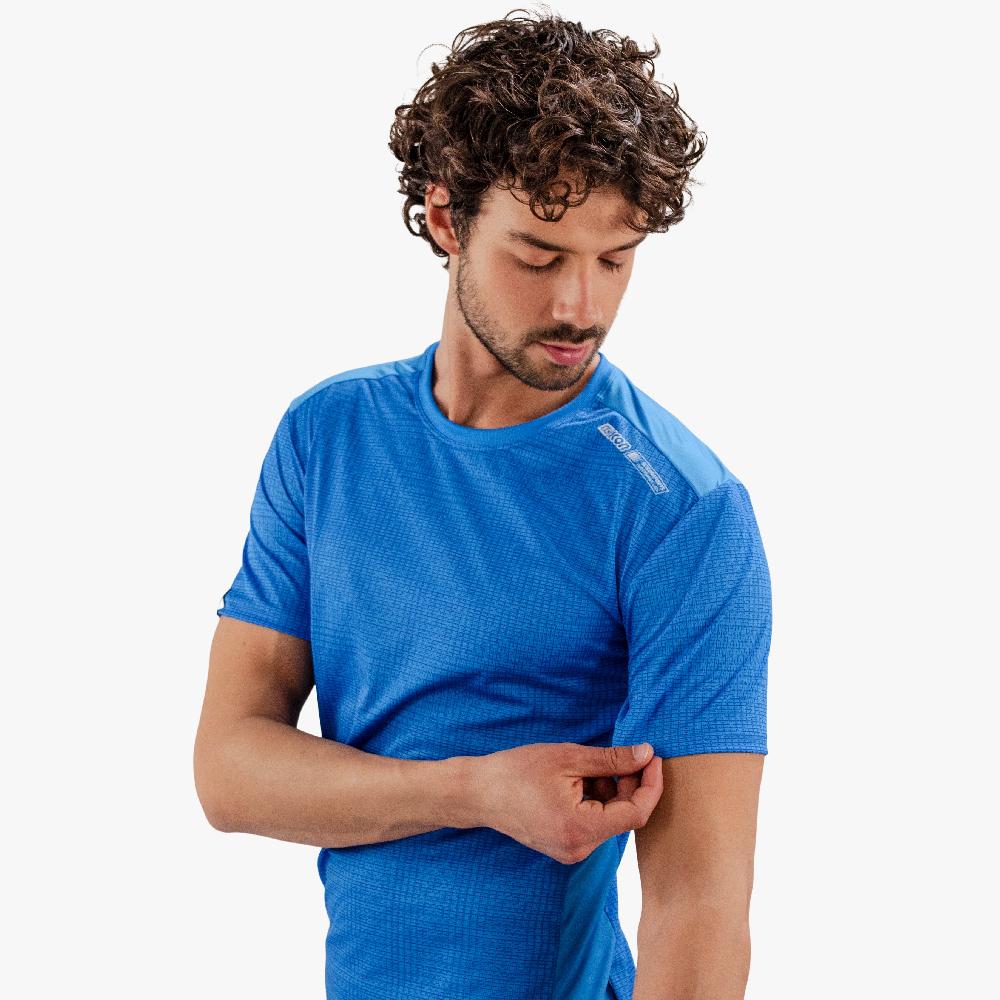 Scicon T-shirt Tecnica X-Over Ciano Enormi sconti
