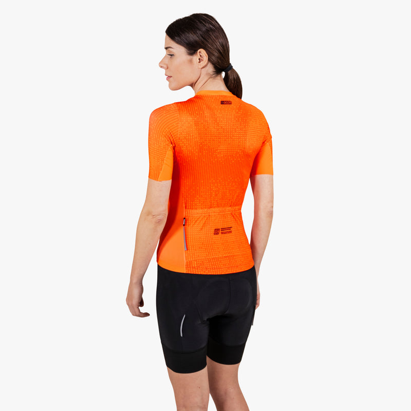 Scicon Maglia Ciclismo Donna 9.5- X-Over Arancione Trasporto libero internazionale