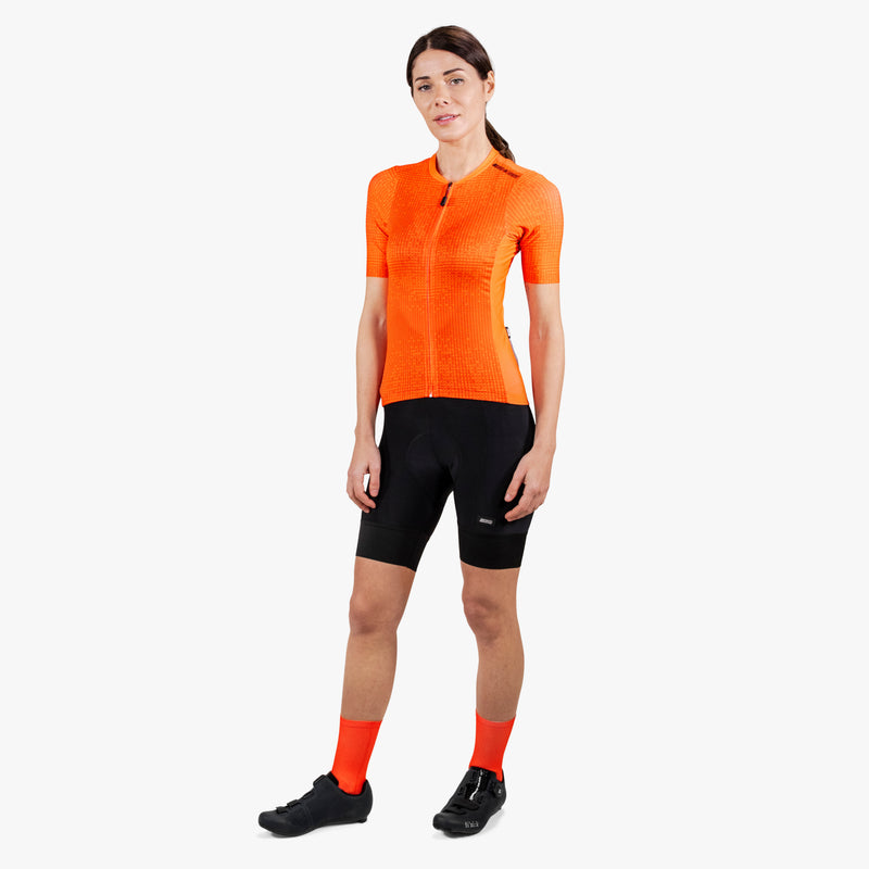 Scicon Maglia Ciclismo Donna 9.5- X-Over Arancione Trasporto libero internazionale