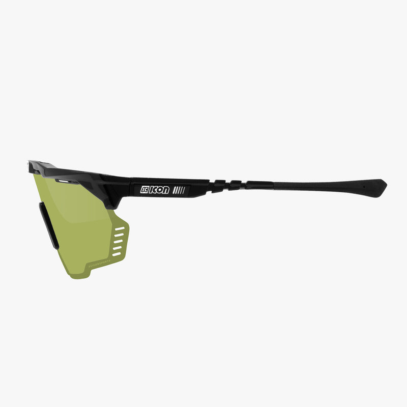 Scicon Occhiali Sportivi Aeroshade Kunken Nero/Verde Duty-free