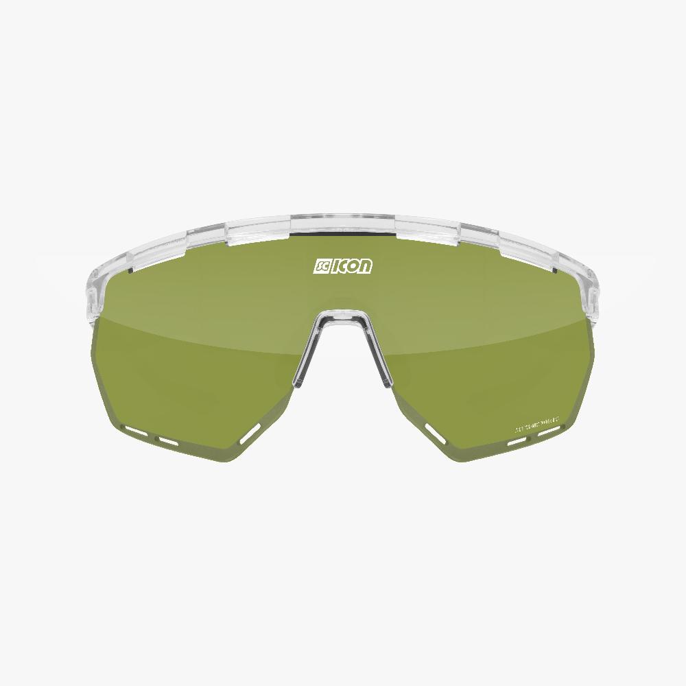 Scicon Occhiali Sportivi Aerowing Cristallo/Verde Italy