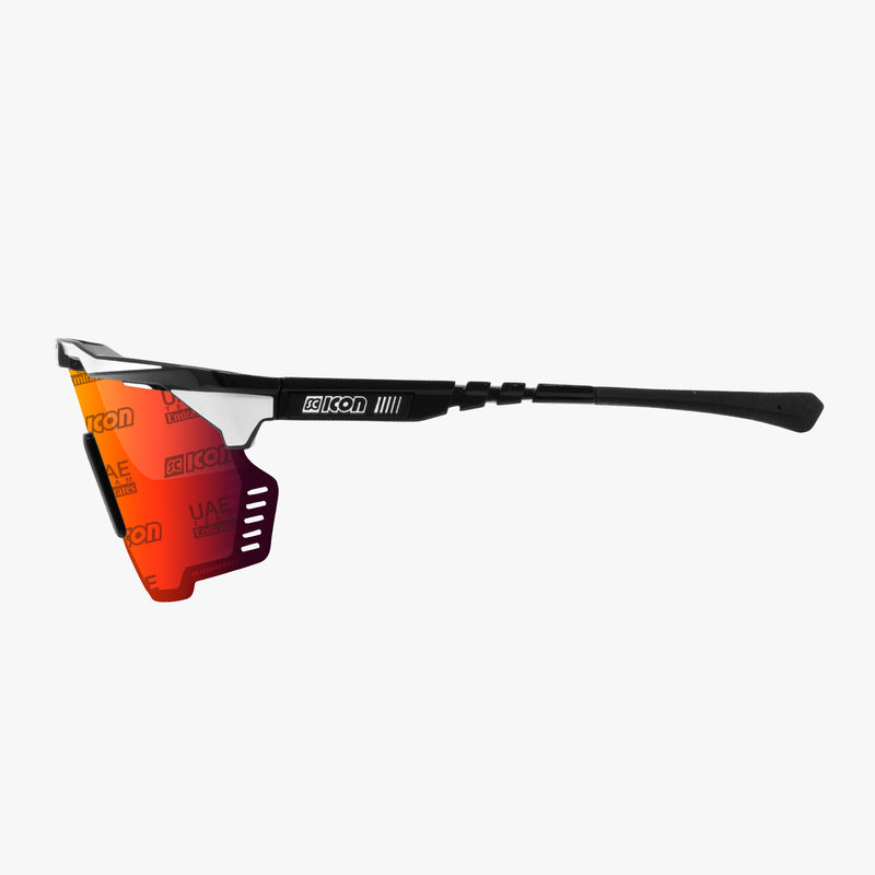 Scicon Occhiali Sportivi Aeroshade Kunken Nero Bianco/Lenti Rosse Qualità Garantita