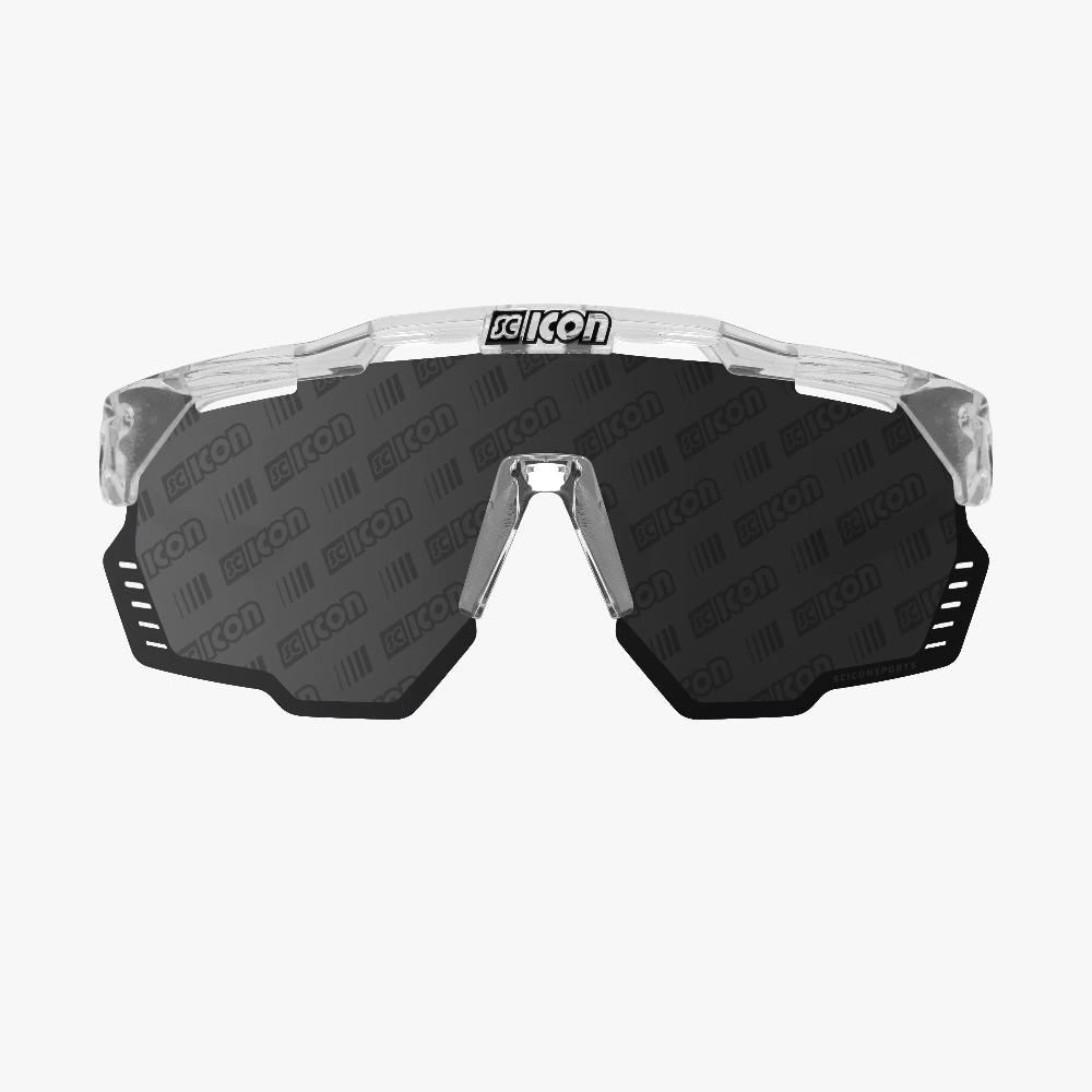 Scicon Occhiali Sportivi Aeroshade Kunken Cristallo/Lenti Argento Prezzo Ridotto