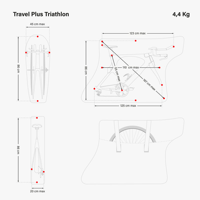 Scicon Sacca Porta Bici Travel Plus Triathlon Nera In Vendita