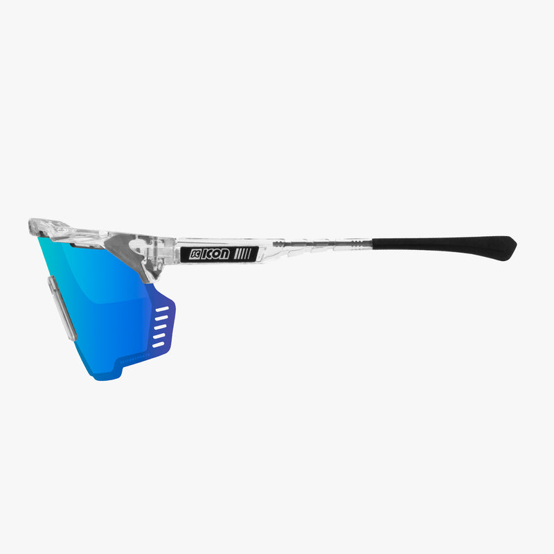 Scicon Aeroshade Kunken Occhiali Ciclismo Cristallo/Blu Nuova