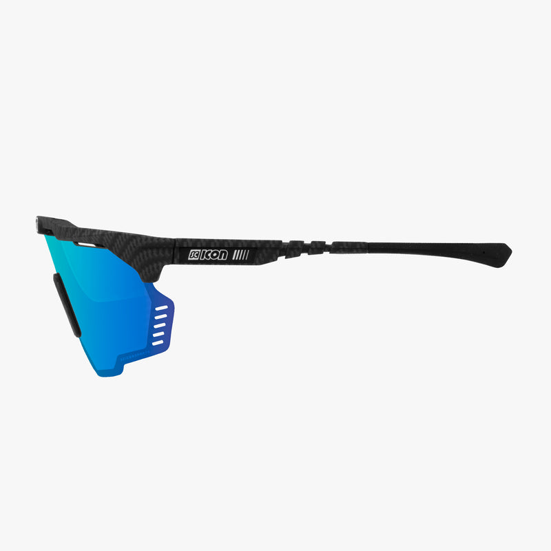 Scicon Aeroshade Kunken Occhiali Ciclismo Carbon Opaco/Blu Moda