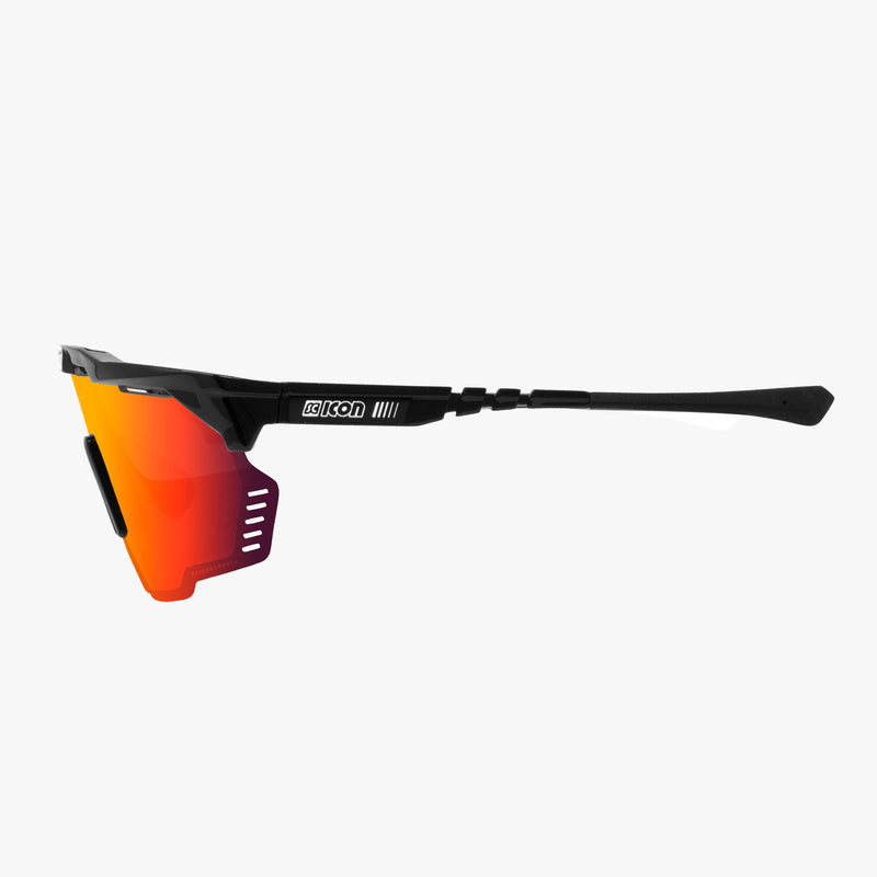 Scicon Aeroshade Kunken Occhiali Ciclismo Nero/Rosso Sconto di tempo limitato