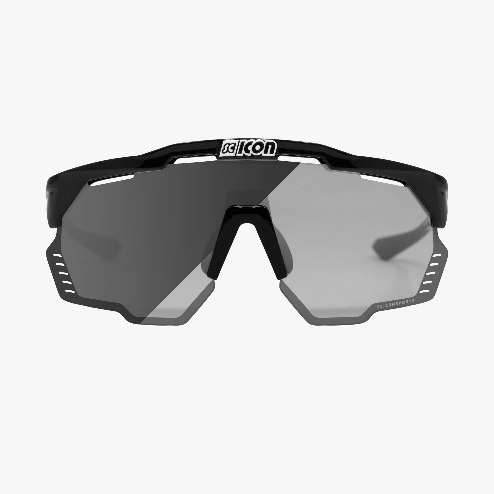 Scicon Aeroshade Kunken Occhiali Ciclismo Nero/Argento Prezzo di fabbrica