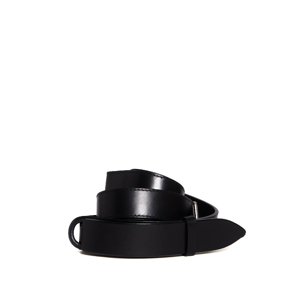 Sorelle Perego cintura nobukle in pelle nera Offerte