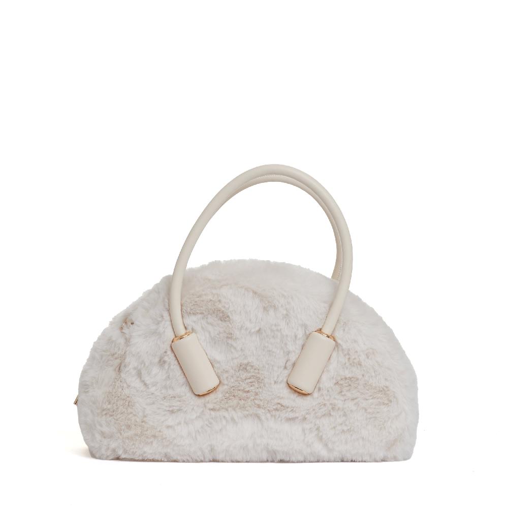 Sorelle Perego bauletto in eco fur color conchiglia