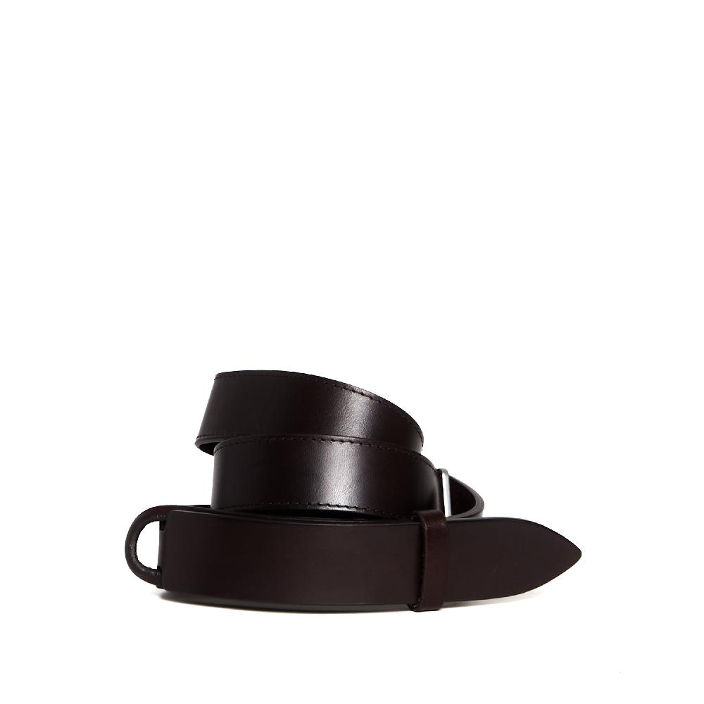 Sorelle Perego cintura nobuckle pelle bull marrone