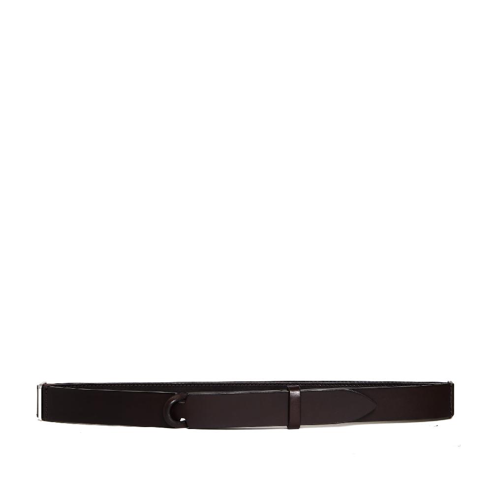 Sorelle Perego cintura nobuckle pelle bull marrone Negozio