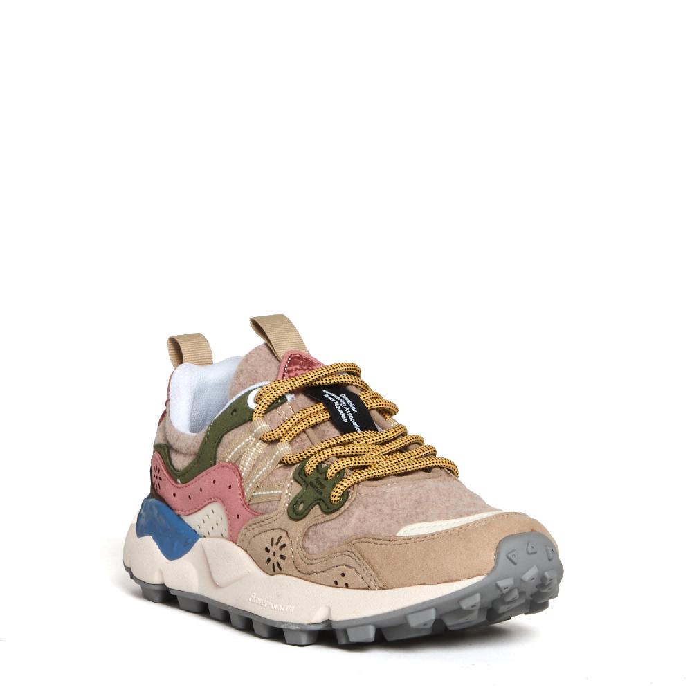 Sorelle Perego sneakers beige verde e rosa In Saldo