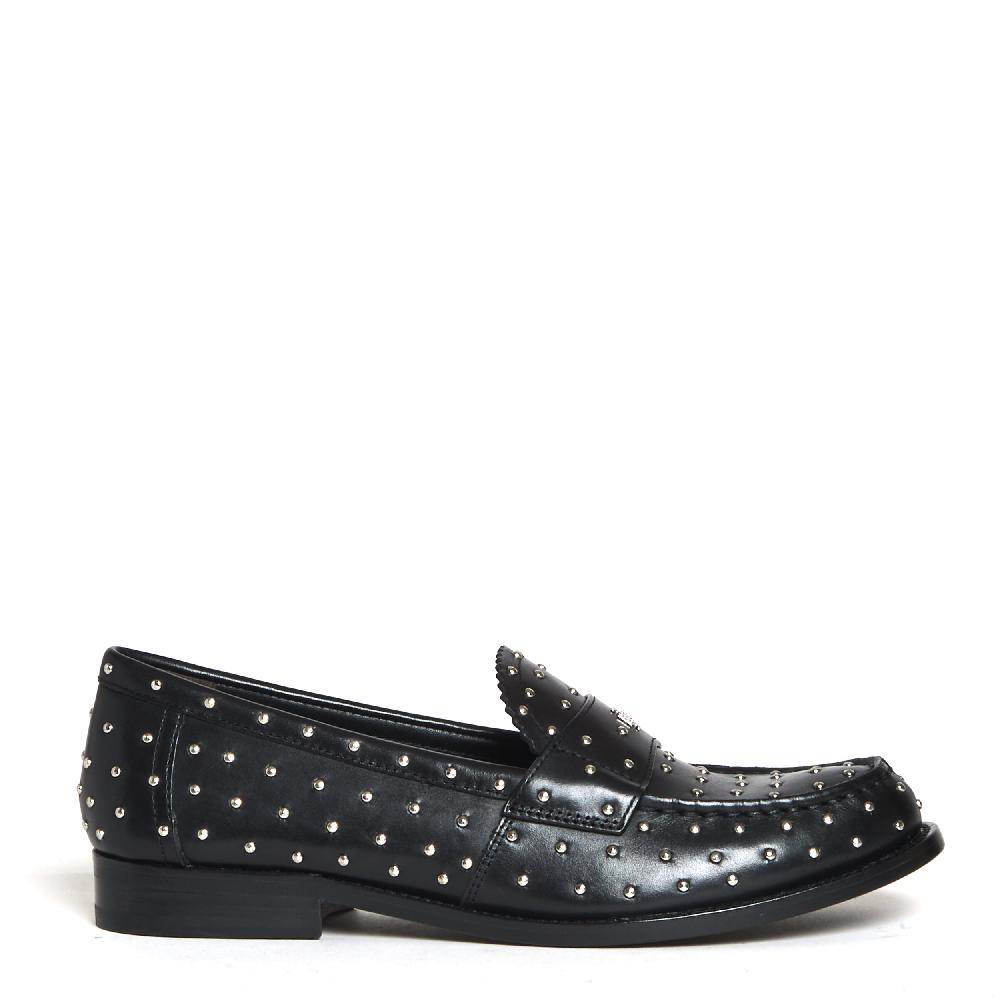 Sorelle Perego classic stud loafer black Vendita